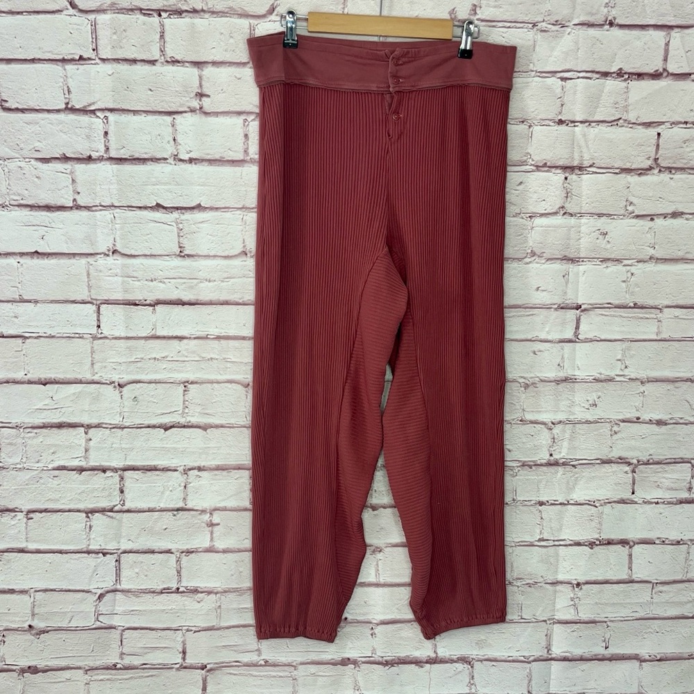 Free People Movement Most Wanted Joggers Mauve Pink EUC Size Large
